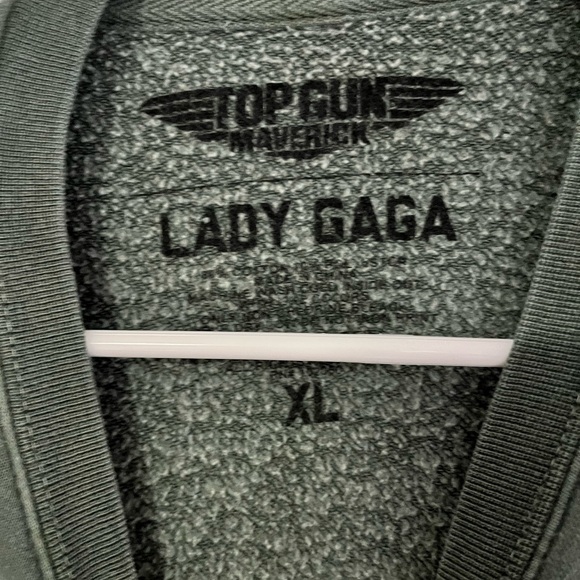 Lady Gaga Top Gun Maverick Military Sweatshirt Unisex XL Green Collector Item - Picture 4 of 5